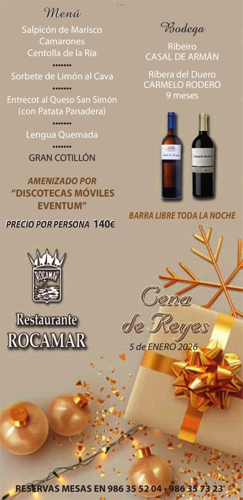 Menú Reyes 2026 - Imagen 1